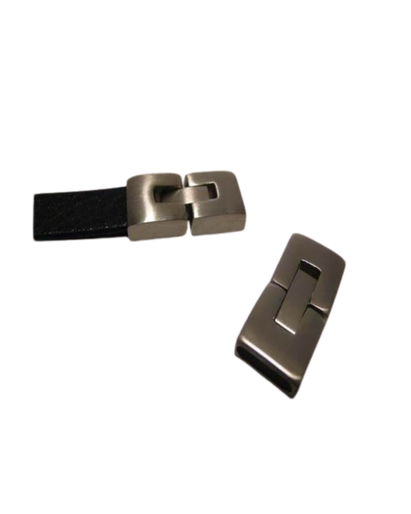 Stainless Steel Snap Lock Clasp - MGST-14-10x3,5mm-Matt