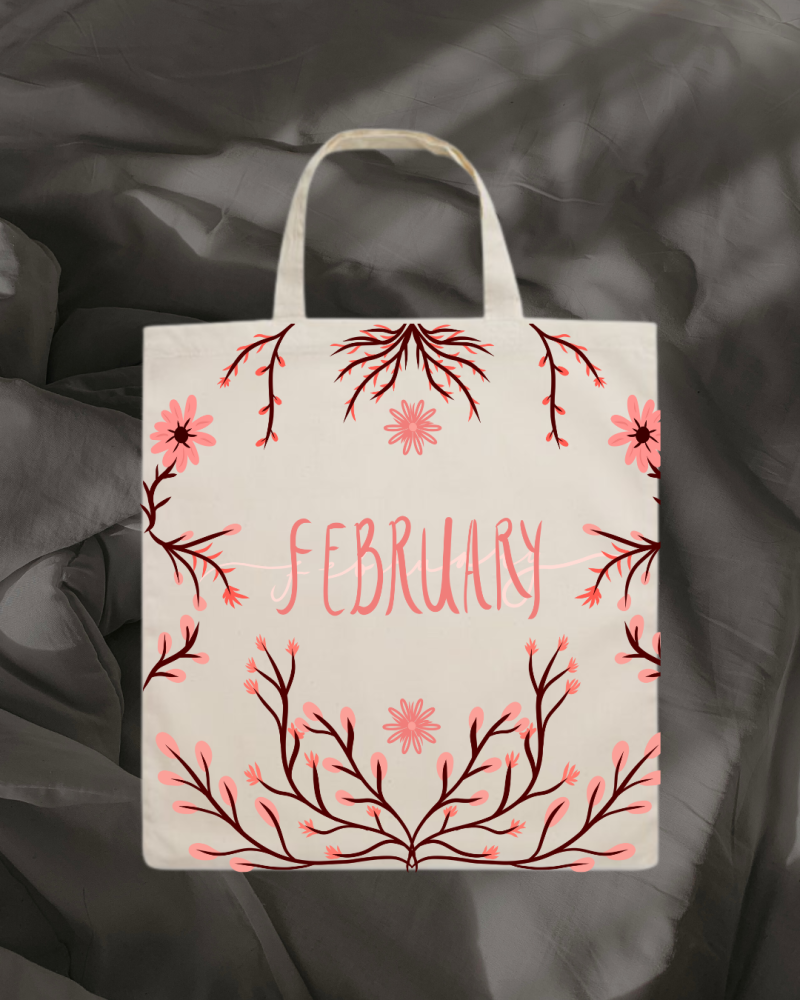 Cotton Tote Bag - February