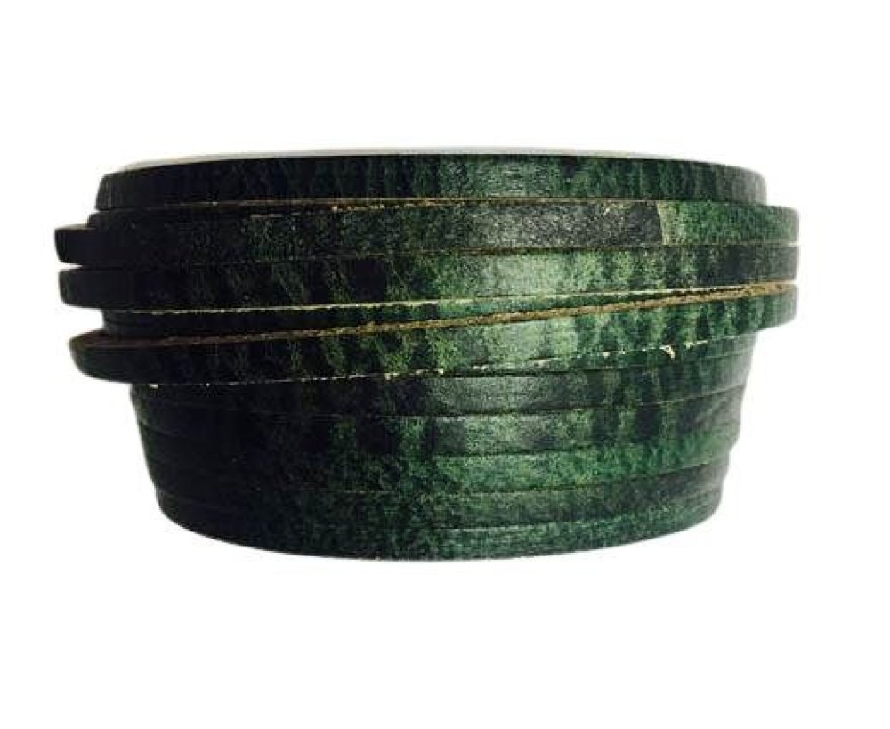 Latigo Lace 5x3mm  - Vintage green