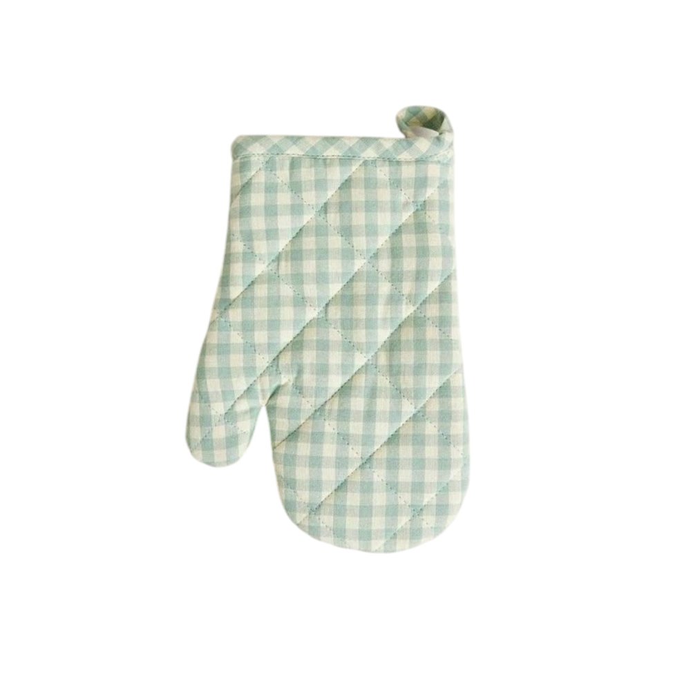 Light Green Squared Oven Mitt