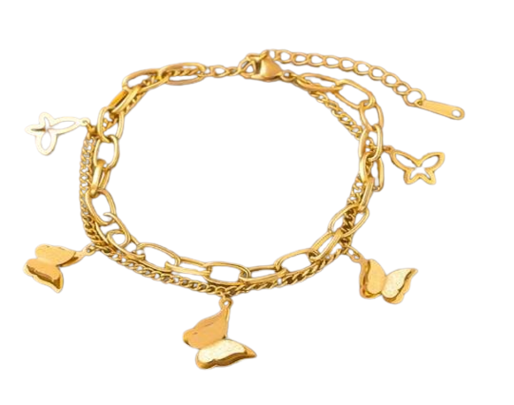 Gold plated stainless steel Bracelets - 14