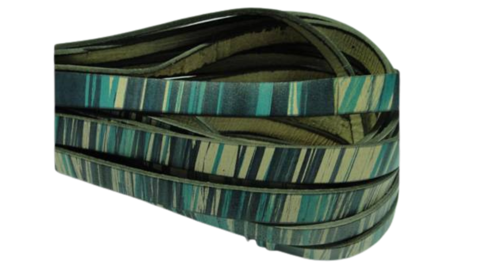 Flat Leather Cord 10mm-Multicolour 1