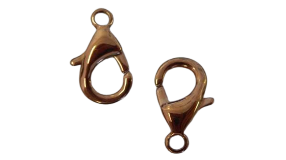 Stainless Steel Lobster Claw Clasp - SSP-43-24mm-Rose gold