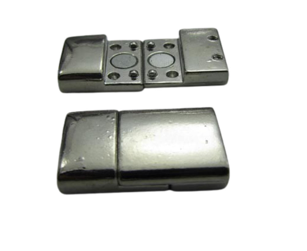 Zamak magnetic clasp: ZAML-08 13.5*4 (steel)