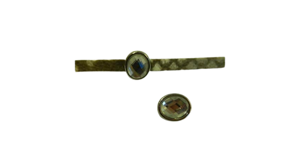 Zamak part for leather: CA-4832 5*2mm (Crystal)