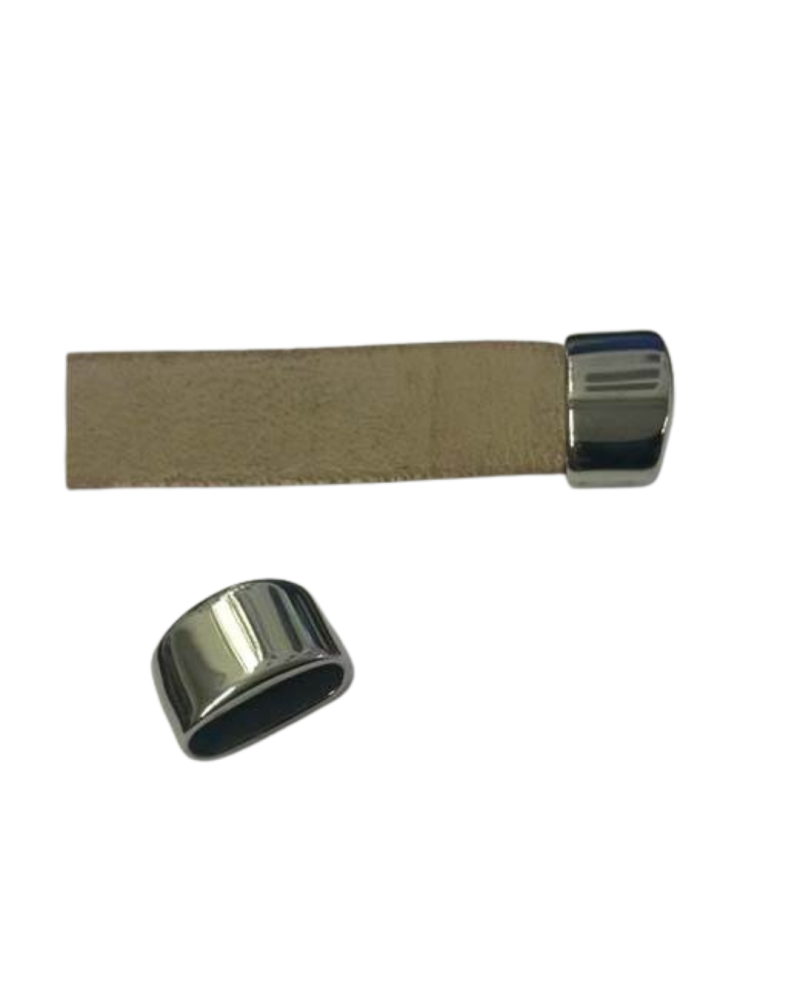 Stainless steel end caps: SSP-675 12x4mm (Steel)
