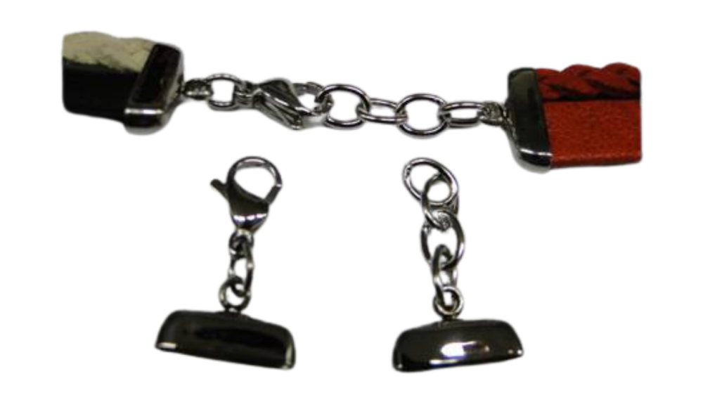 Stainless steel lobster claw clasps: SSP435 14.5x3mm (Steel)