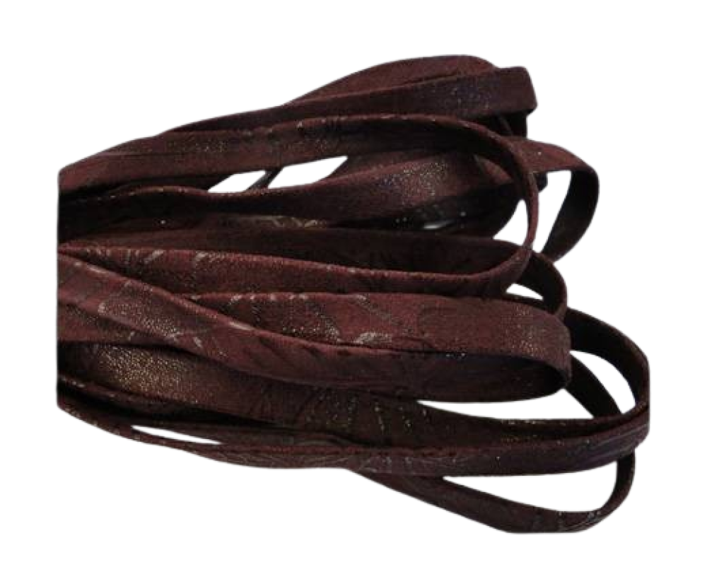 Real Nappa Leather Flat- vintage bordeaux-10mm