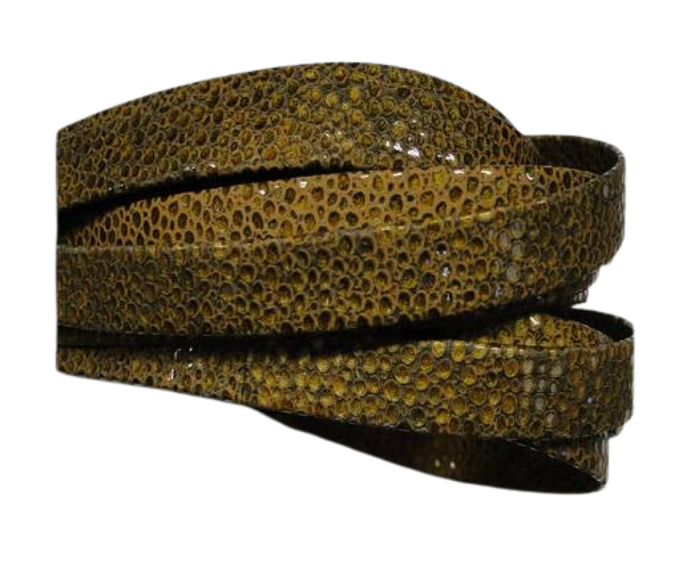 Real nappa - 10mm Flat - Stingray style Gold