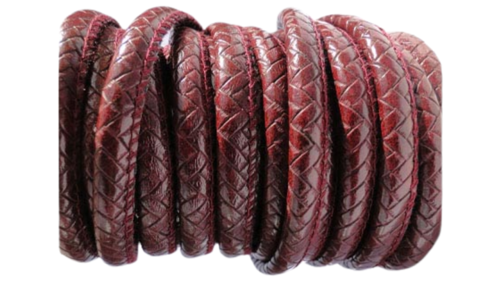 faux nappa leather 6mm Snake-Style- Maroon