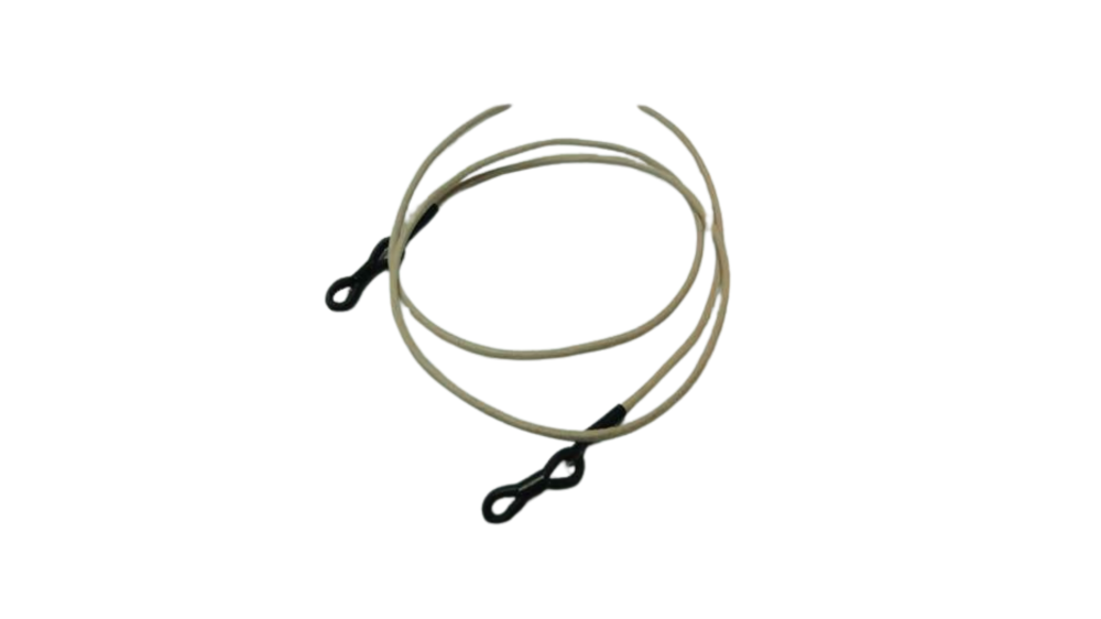 Round Leather Glass Hangers - 3mm -NATURAL