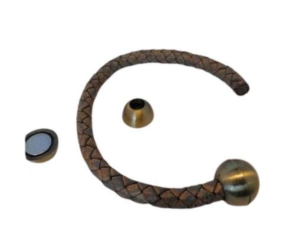 Zamak magnetic claps: MGL-5 5MM (Powdered Antique Gold)