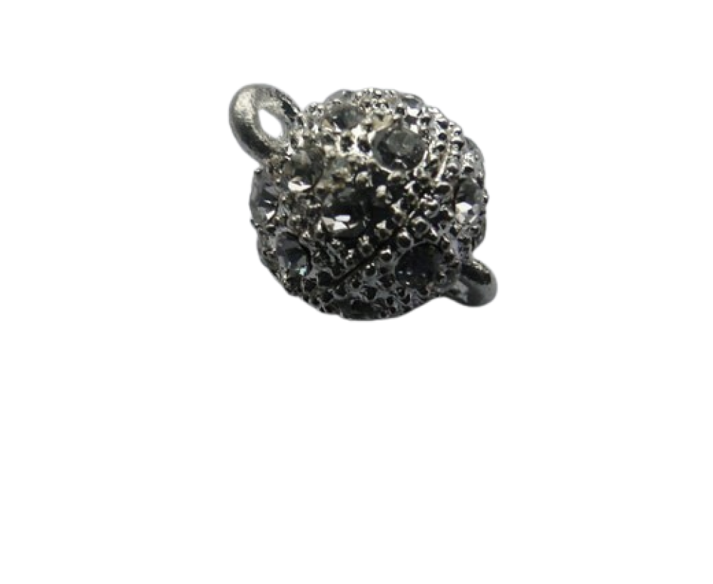 Magnetic Lock with Crystals - MG2-10mm-Silver