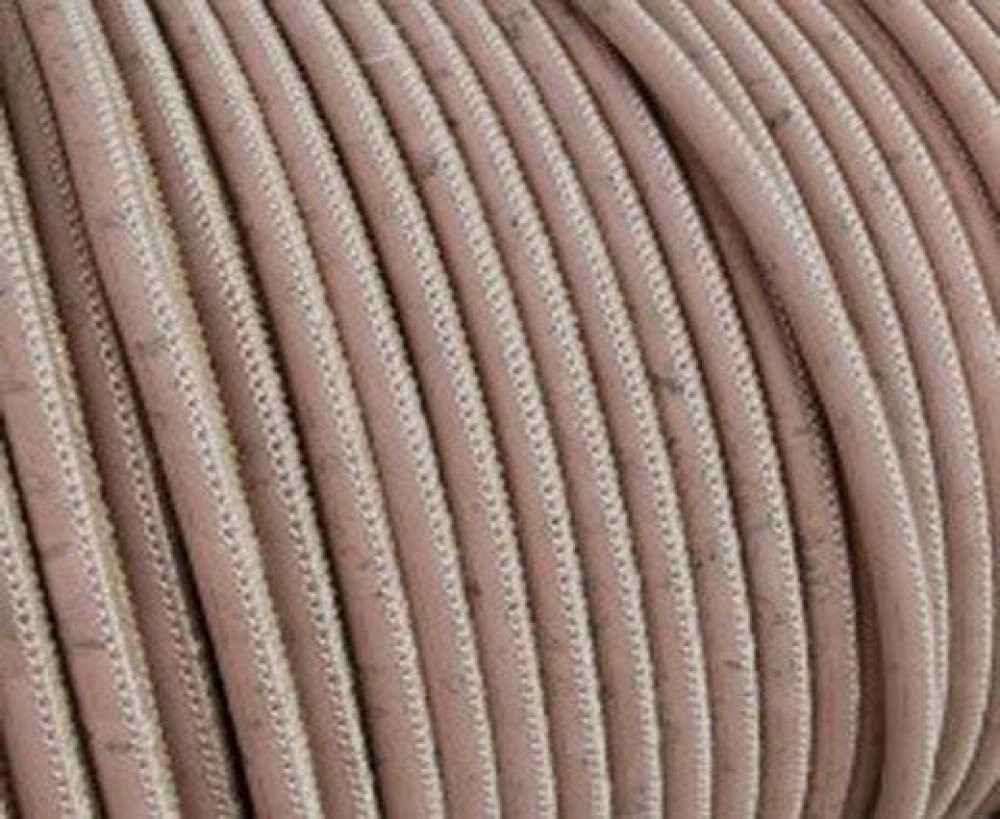 Real Cork Round - 5mm - light pink