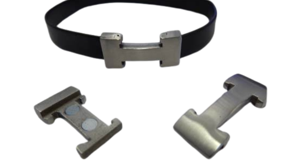 Stainless Steel Magenetic Claps-MGST-135-10*3mm-Matt Steel