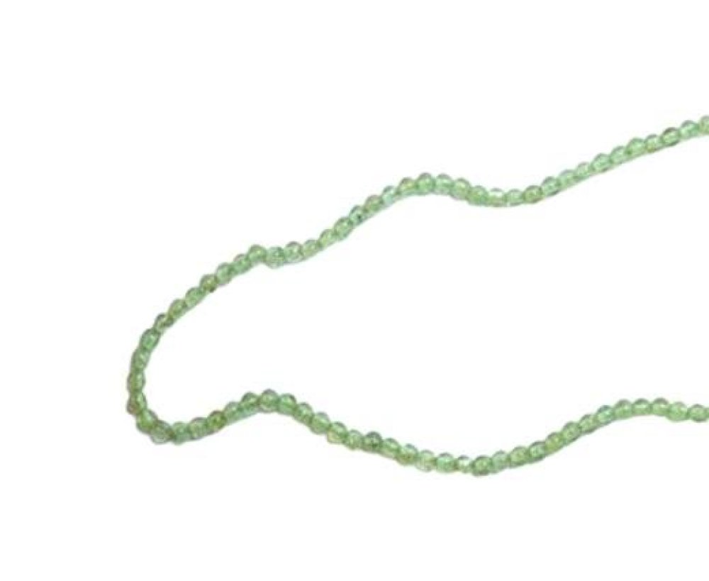 Round Natural stones - 2mm - Olive Quartz