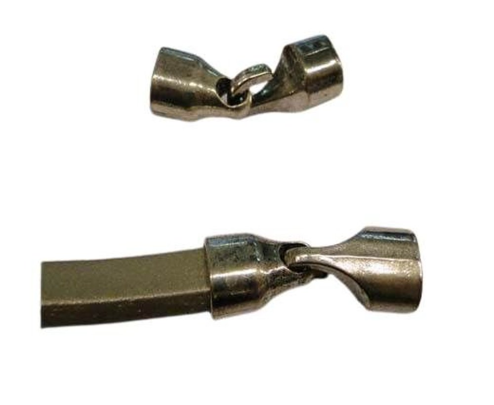 Zamak Hook and Eye claps-MGL74-10x7mm-silver