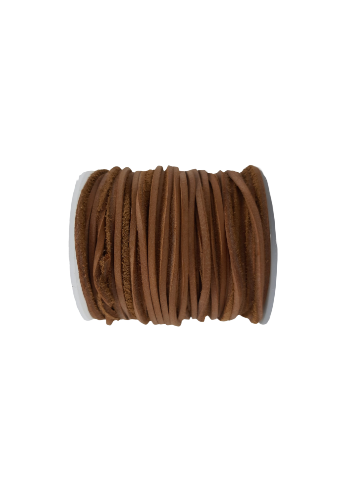 2MM BY 2MM SQUARE LEATHER - TAN