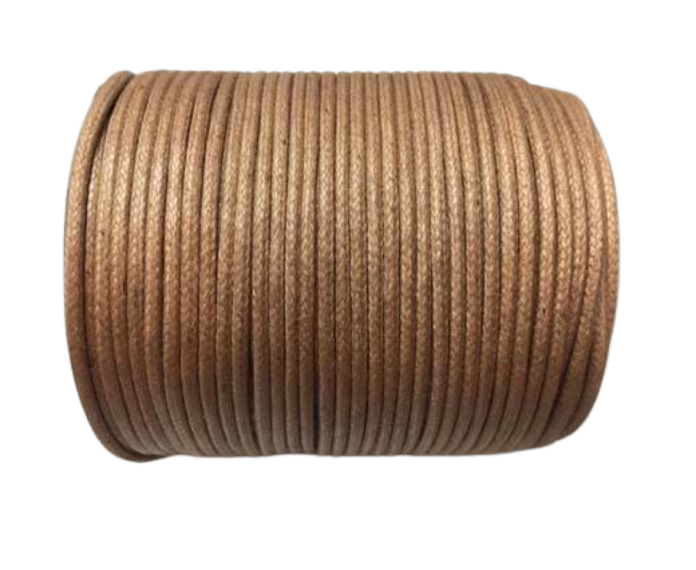 Wax Cotton Cords - 1,5mm - Dark Natural