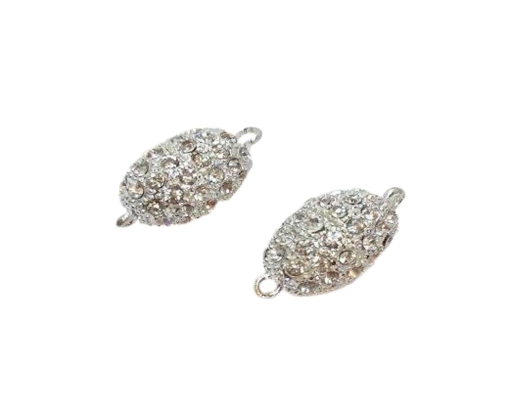 Magnetic Clasps, Zamak, Silver, MG3-14mm