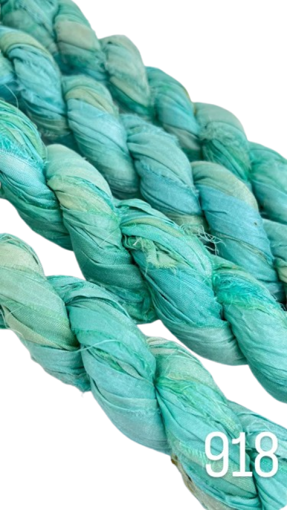 Sari Silk - Cool Mint Aqua - 918