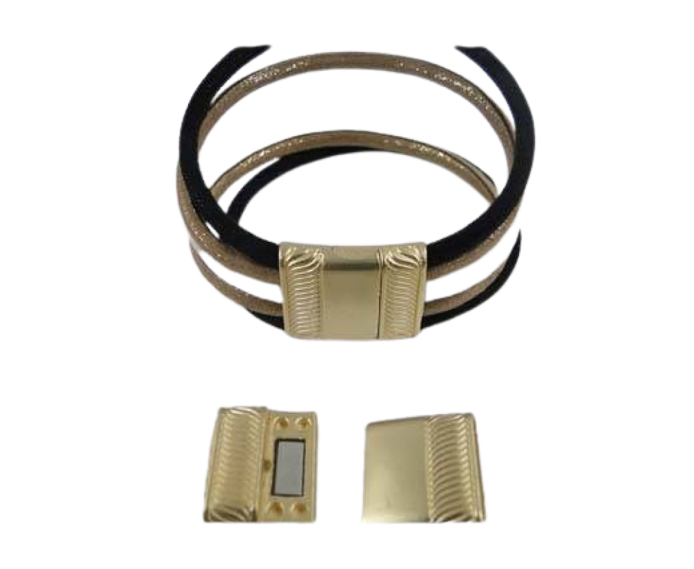 Zamak magnetic claps: MGL-296 16*3mm (gold matt)