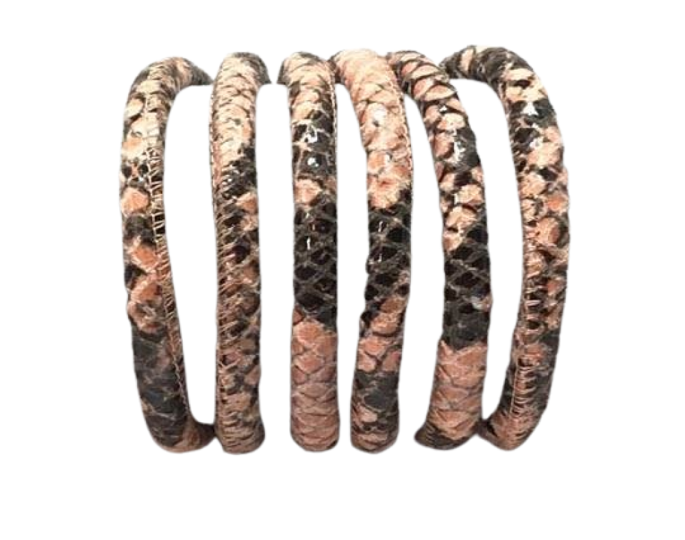 Fine Nappa-Python style-6mm-Rose