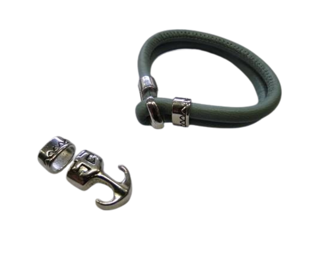 Zamak magnetic claps MGL304-11x7MM-Antique Silver