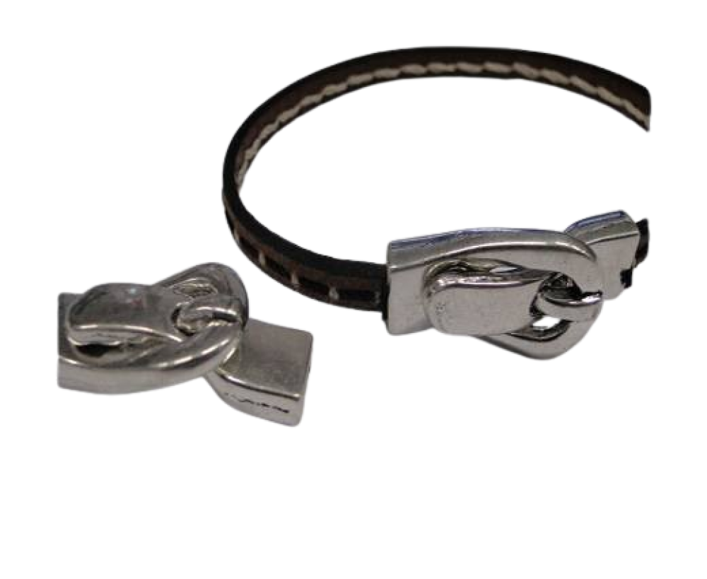 Zamak magnetic clasp: MGL-242 9,5*4mm (Antique Silver)