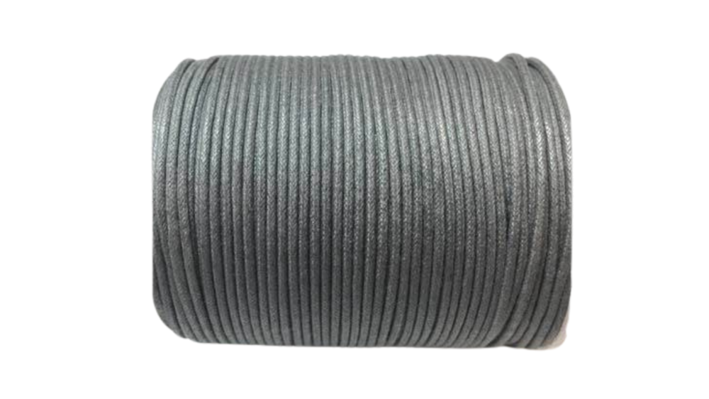 Wax Cotton Cords - 1mm - medium grey