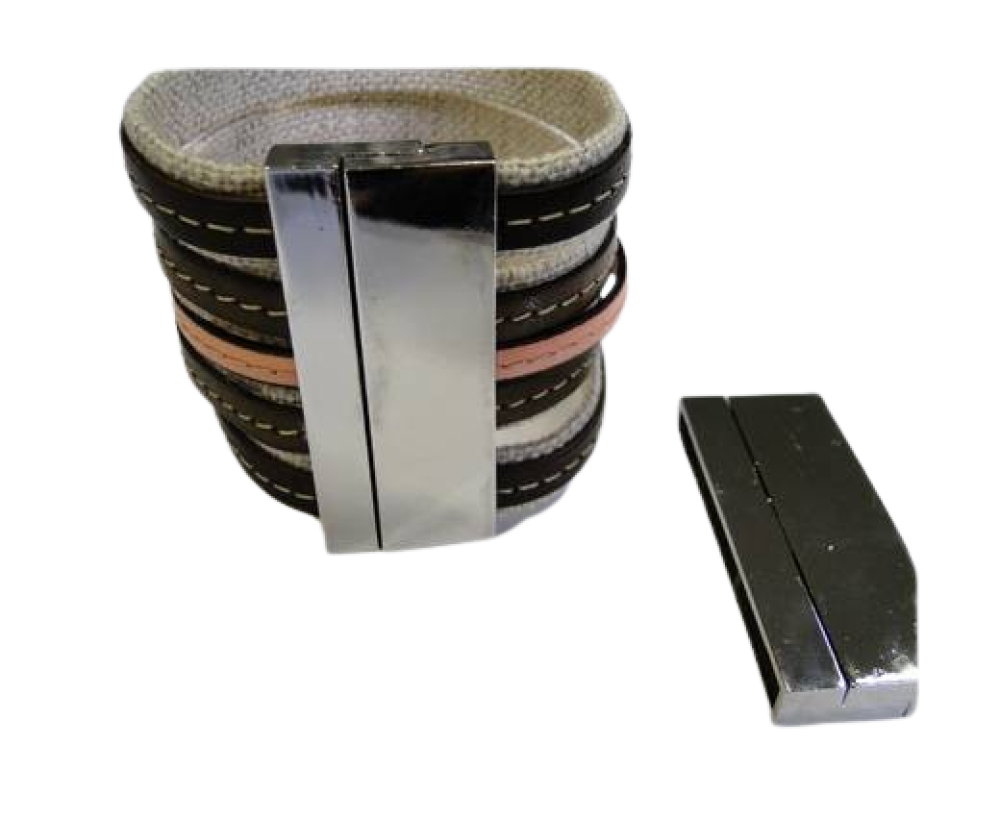 Zamak magnetic claps MGL-215-47*4mm-steel