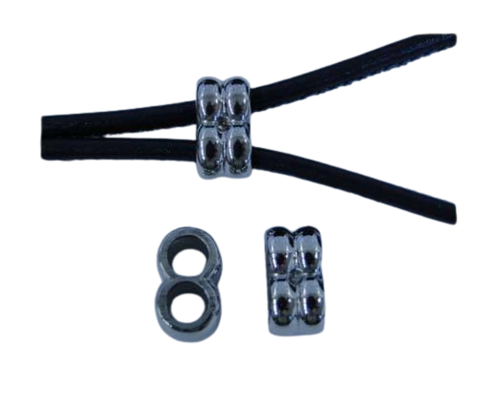 Stainless steel part for round leather: SSP-233 3MM (Steel)