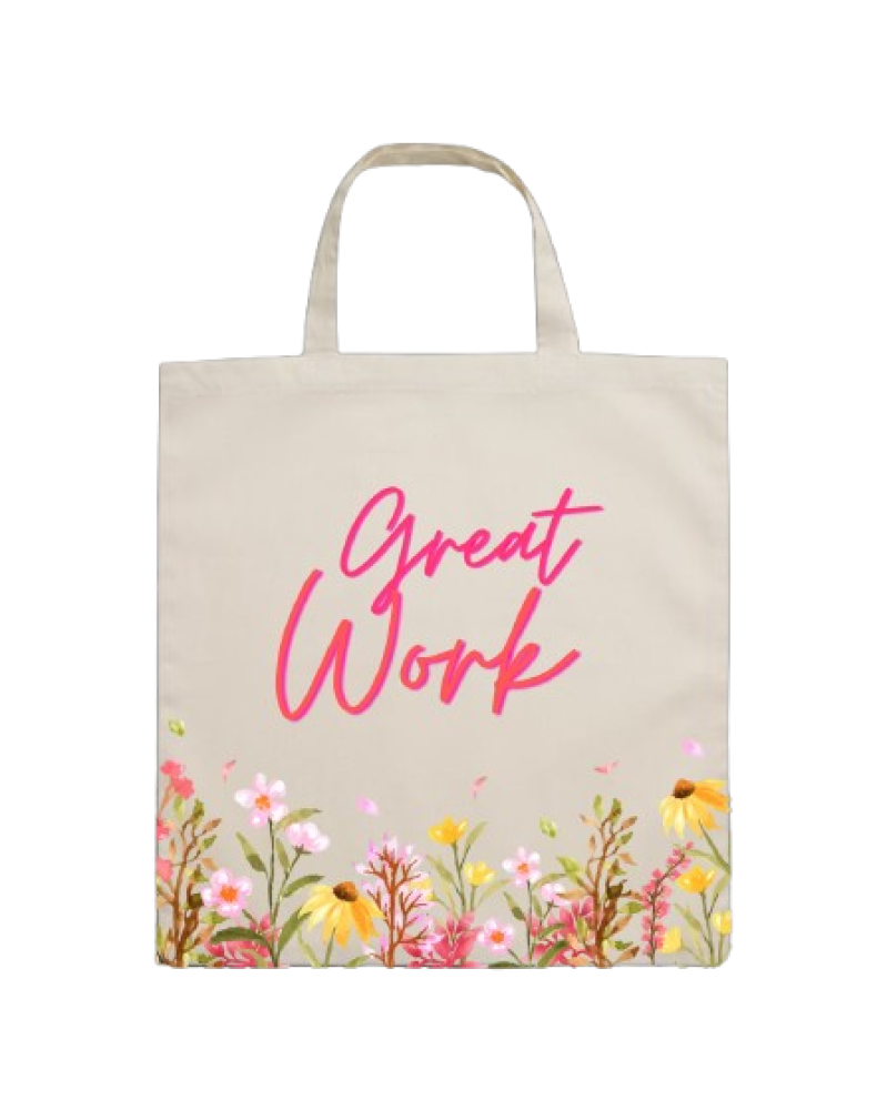 Cotton Tote Bag - great work