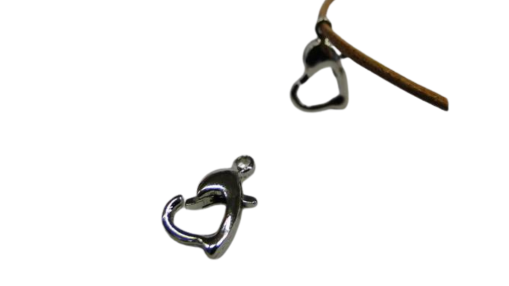 Zamak Lobster Claw Clasps-FI-7066-10mm-Steel Colour