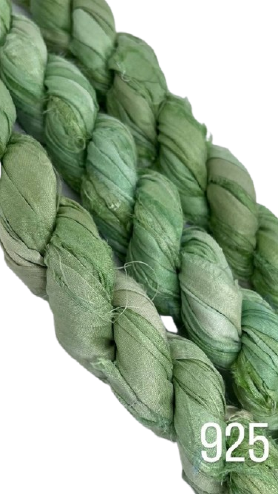 Sari Silk - Spring Green - 925