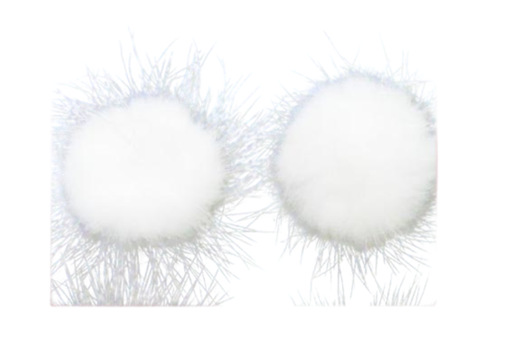 Mink Pom Pom White