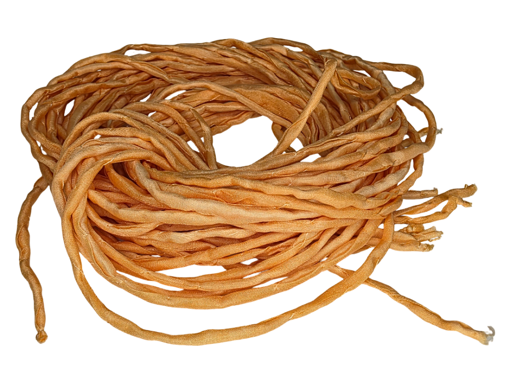 Silk Cords - Light Orange - 2mm