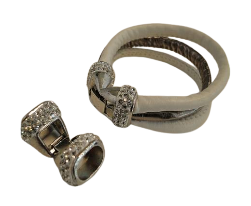 Zamak Snap Lock Clasp -MGL143-12x7.5mm-steel