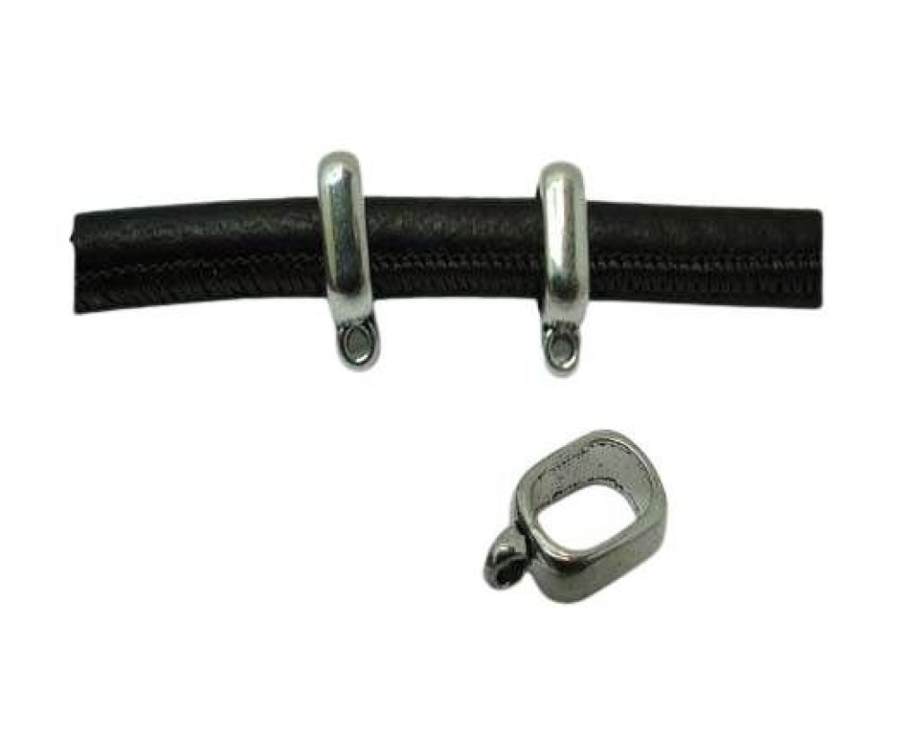 Zamak beads MGL353-11x7mm-steel