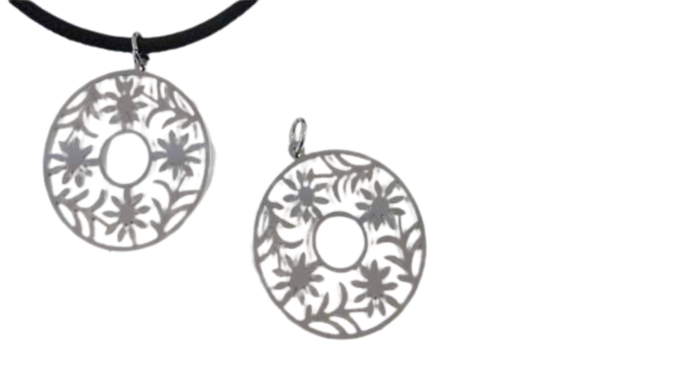 Stainless Steel Pendant: SSP-568 30mm (Steel)