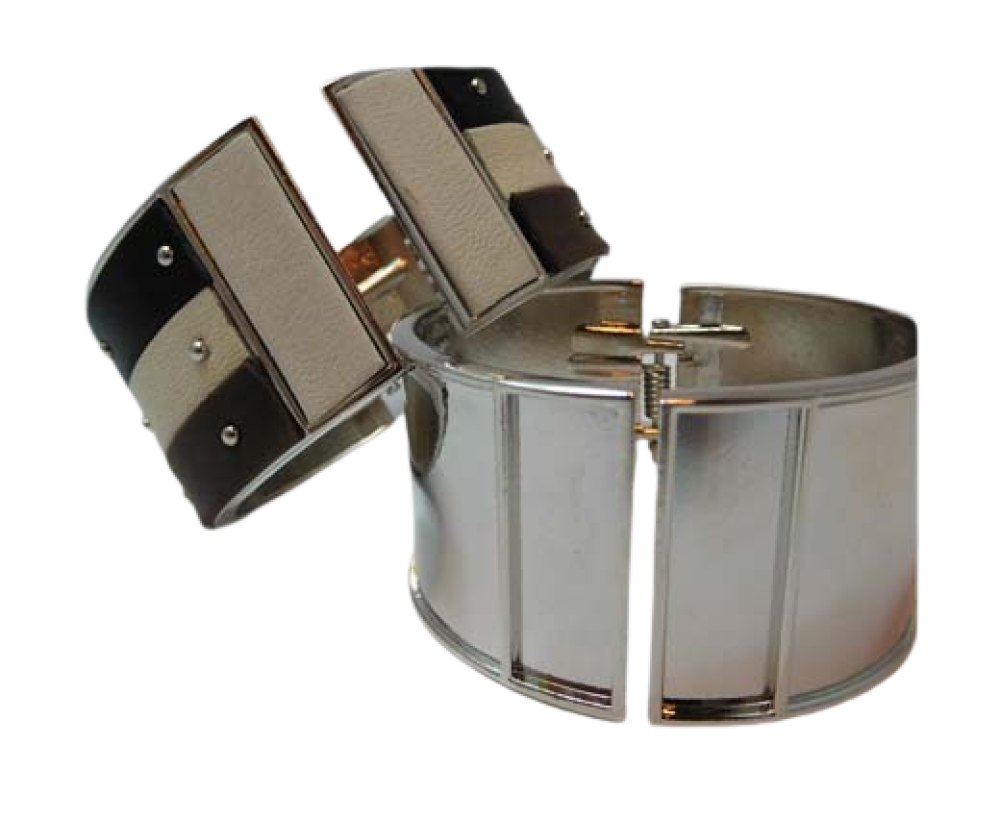 Zamak bracelet blank cuffs - MGL-387-30mm-Steel