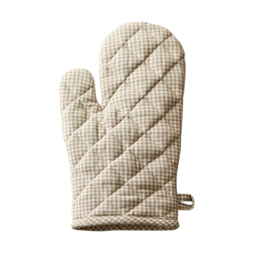 Checker Printed Oven Mitt