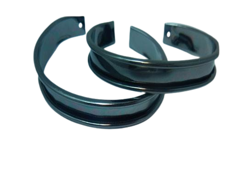 Zamak bracelet blank cuffs- MGL-383- 5mm - Black
