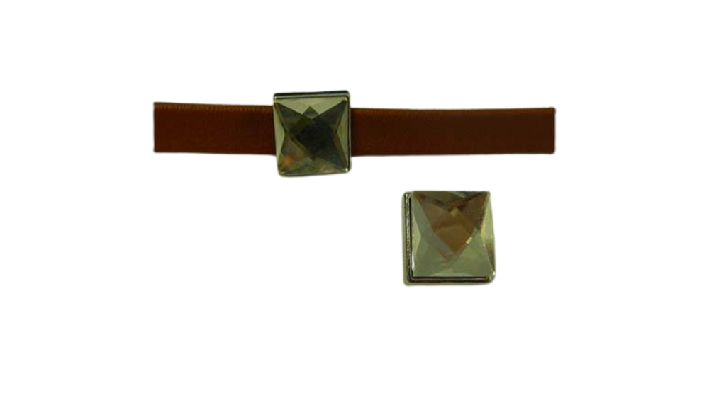 Zamak part for leather CA-4833 Green multicolor