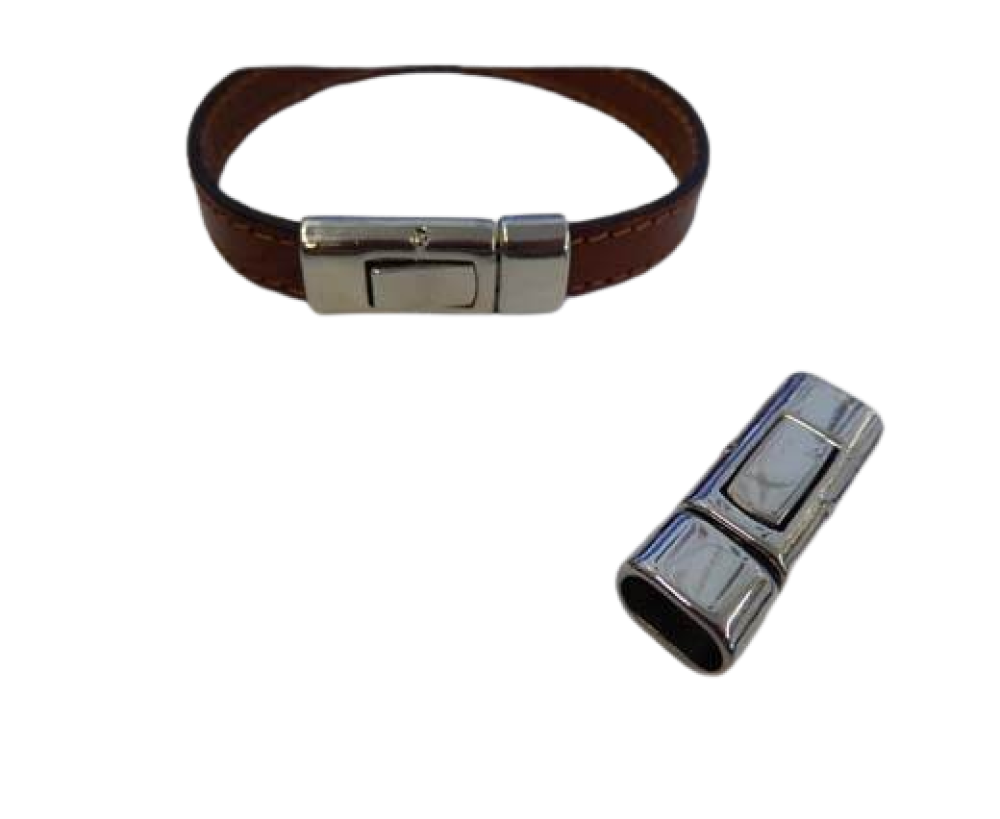 Zamak magnetic clasp ZAML14-10x5MM-Steel