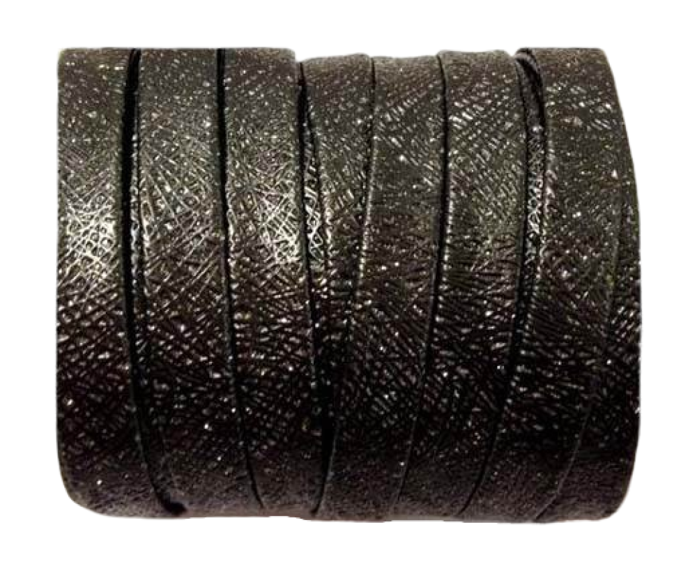 Dizzy Style round leather cord-10mm-Black