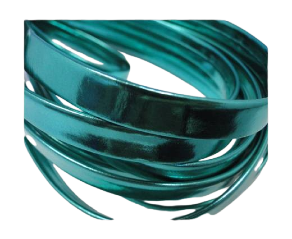 RNL - flat - Metallic Turquoise Green - 10 mm