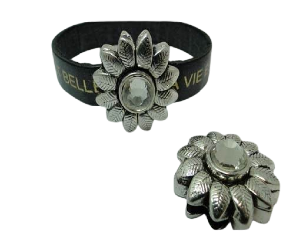 Zamak magnetic clasp: MGL-346 10*3mm (Antique silver)