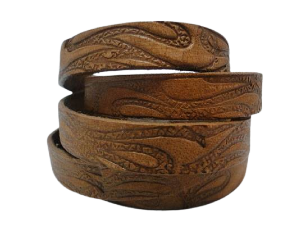 Vintage Style Flat Leather-10mm-vintage Brown