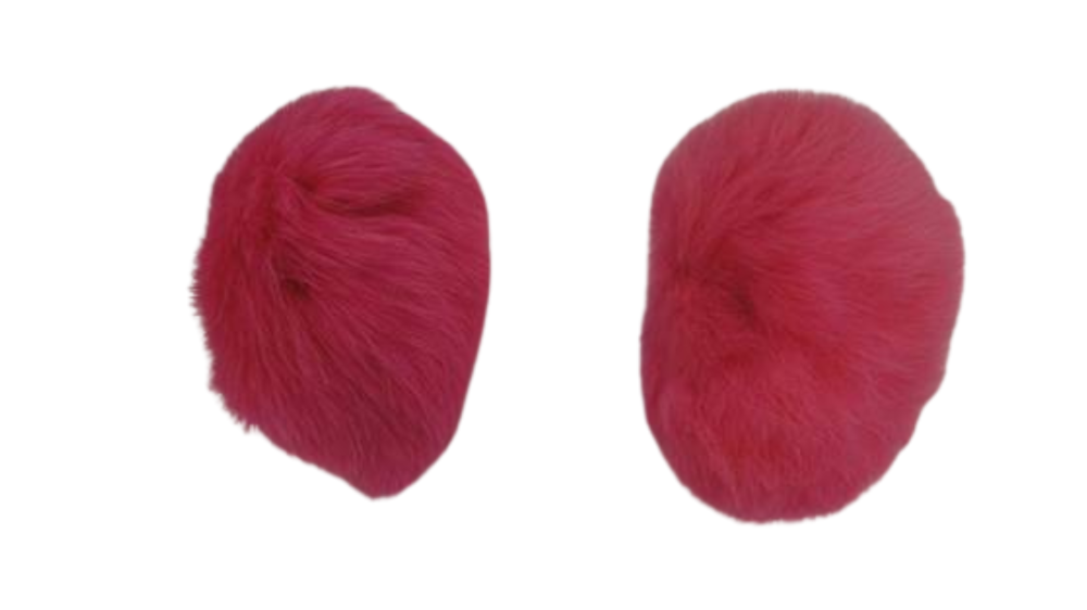 Rabbit Fur Pom Pom-Fuchsia-5cms